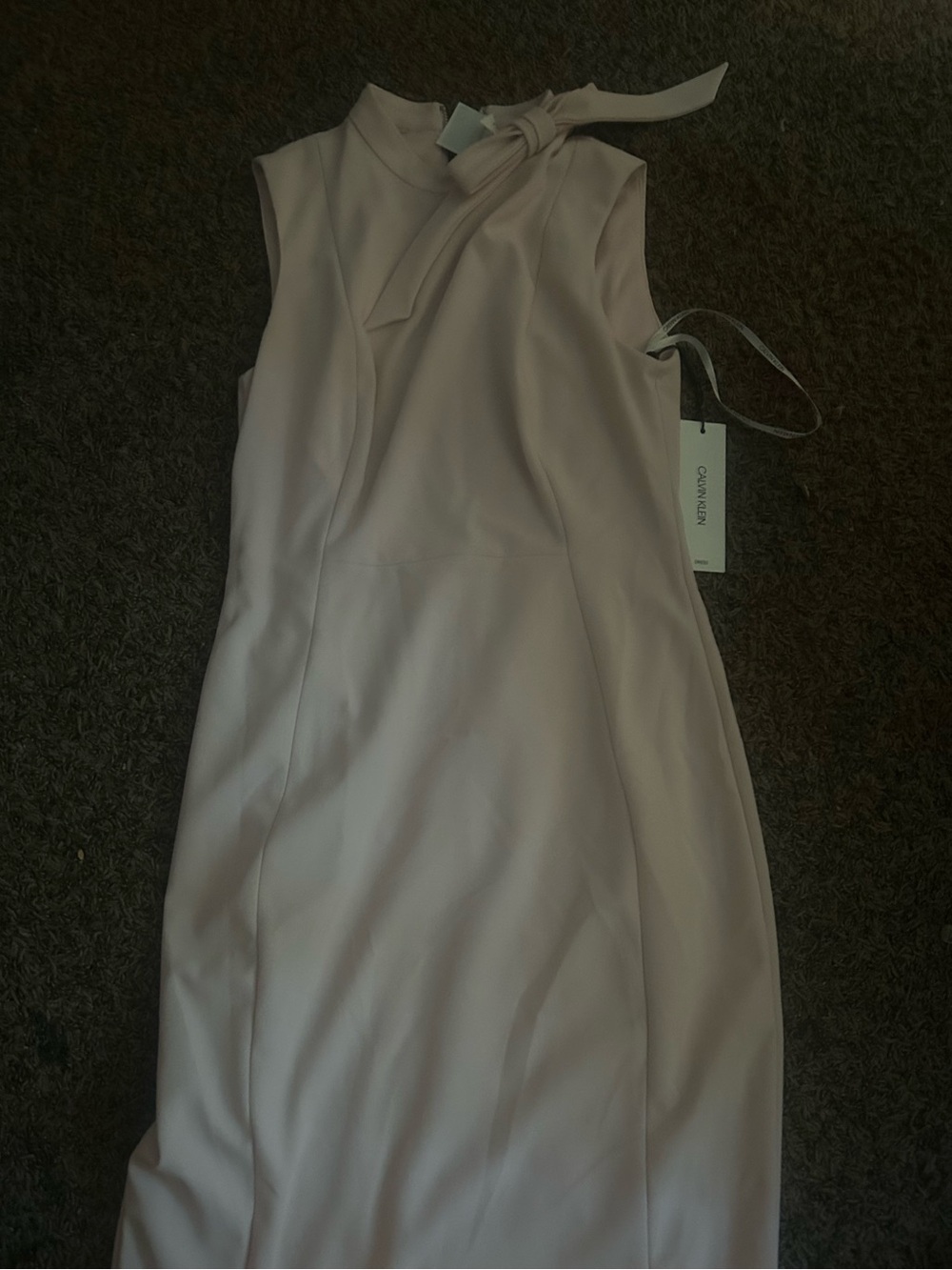 Calvin Klein Midi Sheath Dress in Blush